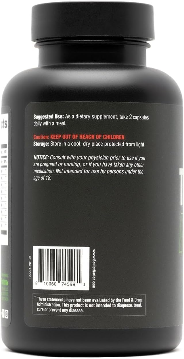 Sculpt Nation Test Boost Max – Natural Testosterone Booster for Men (60 Capsules)