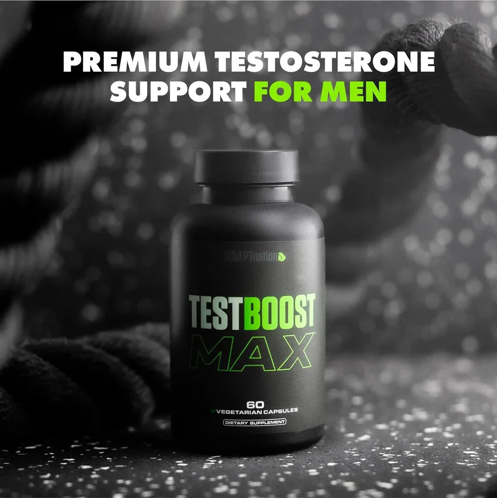 Sculpt Nation Test Boost Max – Natural Testosterone Booster for Men (60 Capsules)