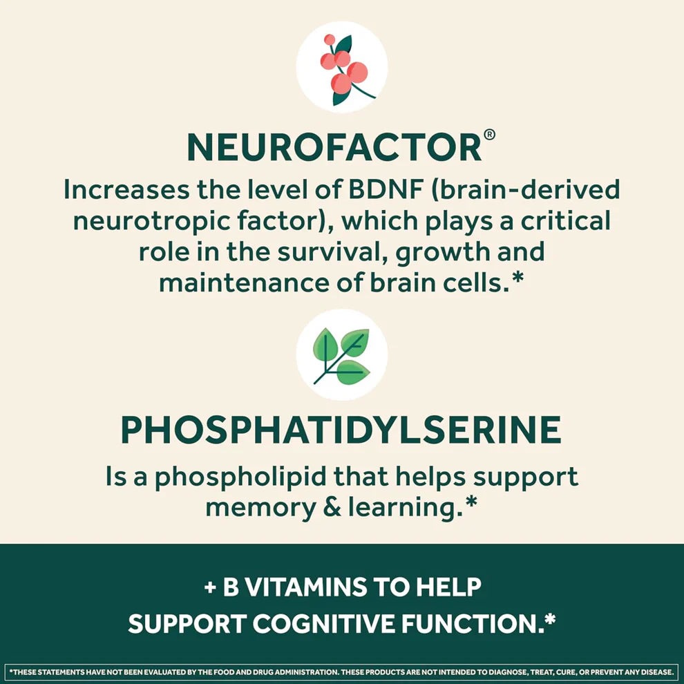 Neuriva Plus Brain Supplement for Memory, Focus & Concentration – 30 Capsules