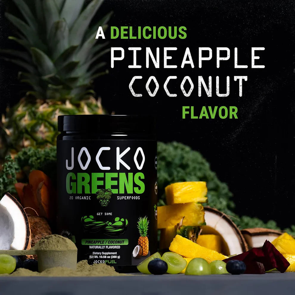 Jocko Fuel Daily Greens – Organic Superfood Powder for Gut & Immune Support (30 Servings)