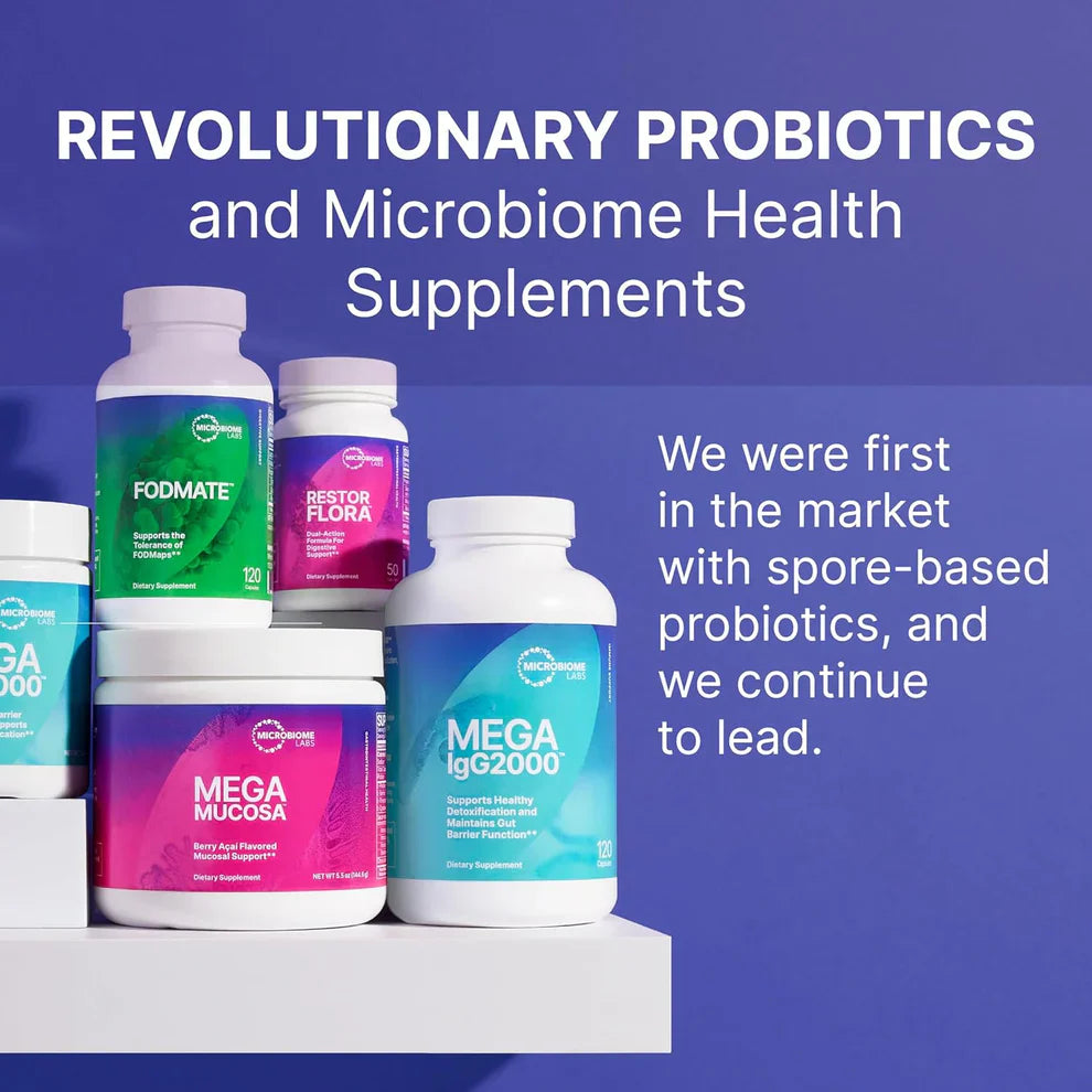 MegaSporeBiotic Probiotics – Spore-Based Digestive Support for Women & Men (60 Capsules)