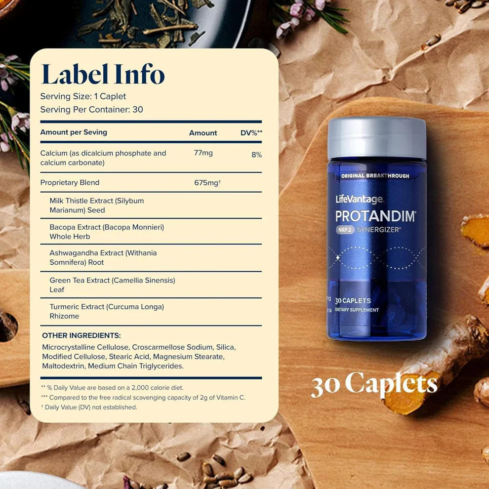Protandim Nrf2 Synergizer – 30 Capsules | Healthy Aging & Cellular Support with 5 Herbal Antioxidants