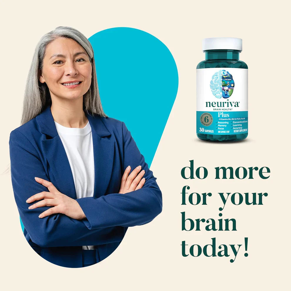 Neuriva Plus Brain Supplement for Memory, Focus & Concentration – 30 Capsules