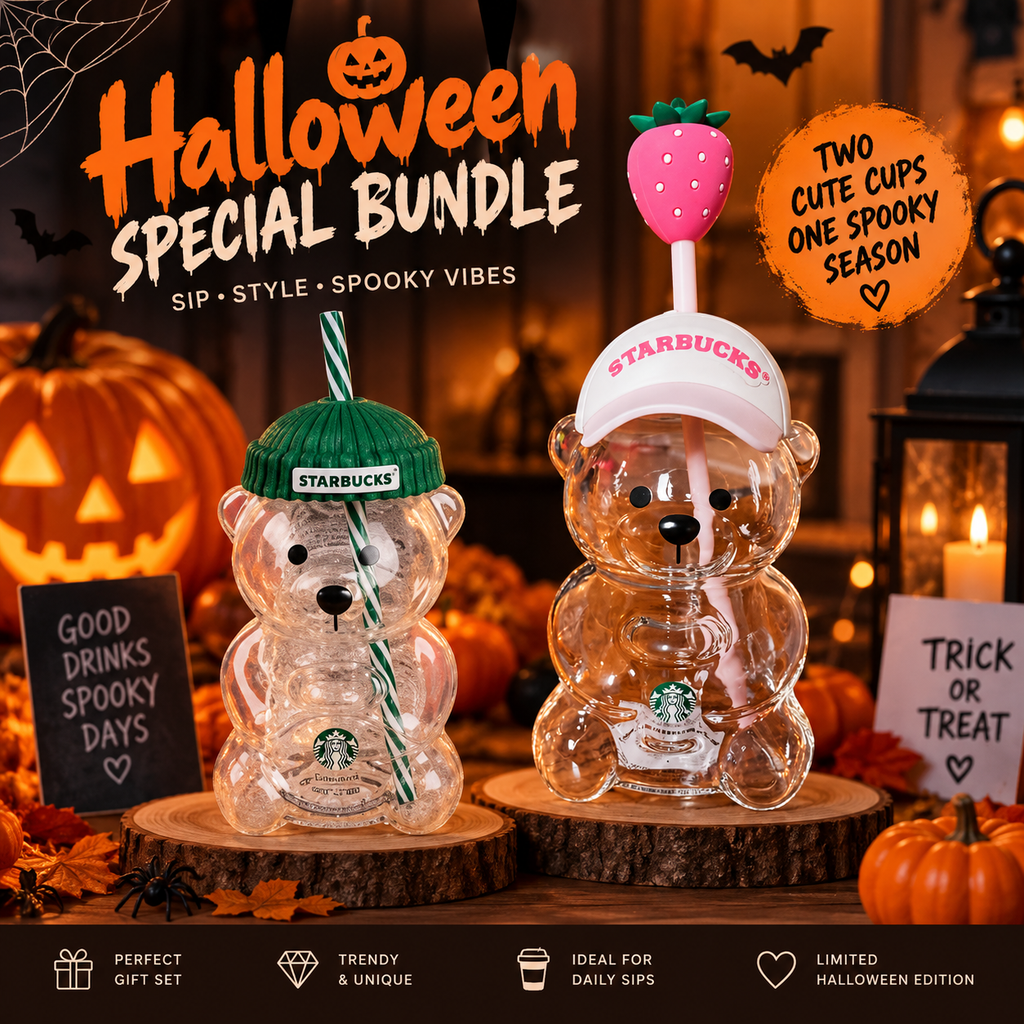 Starbucks Bearista Tumblers – Halloween Special 2-Piece Bundle
