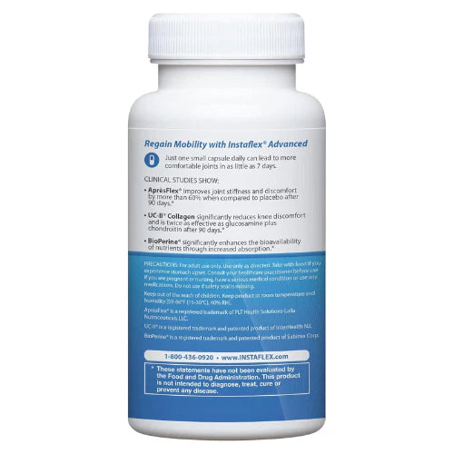 Instaflex Advanced Joint Support Supplement – Turmeric, Boswellia & UC-II Collagen (30 Capsules)