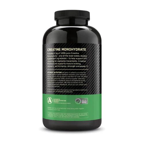 Optimum Nutrition Creatine Monohydrate – 2500mg, 300 Capsules, Keto Friendly