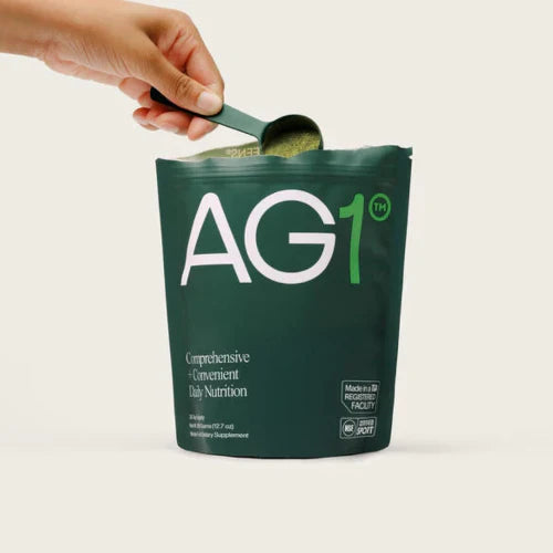 AG1® Greens Superfood Powder – 75 Nutrients | Multivitamin + Probiotics | Gut & Immune Support | Vegan & Keto | 360g Refill Pouch