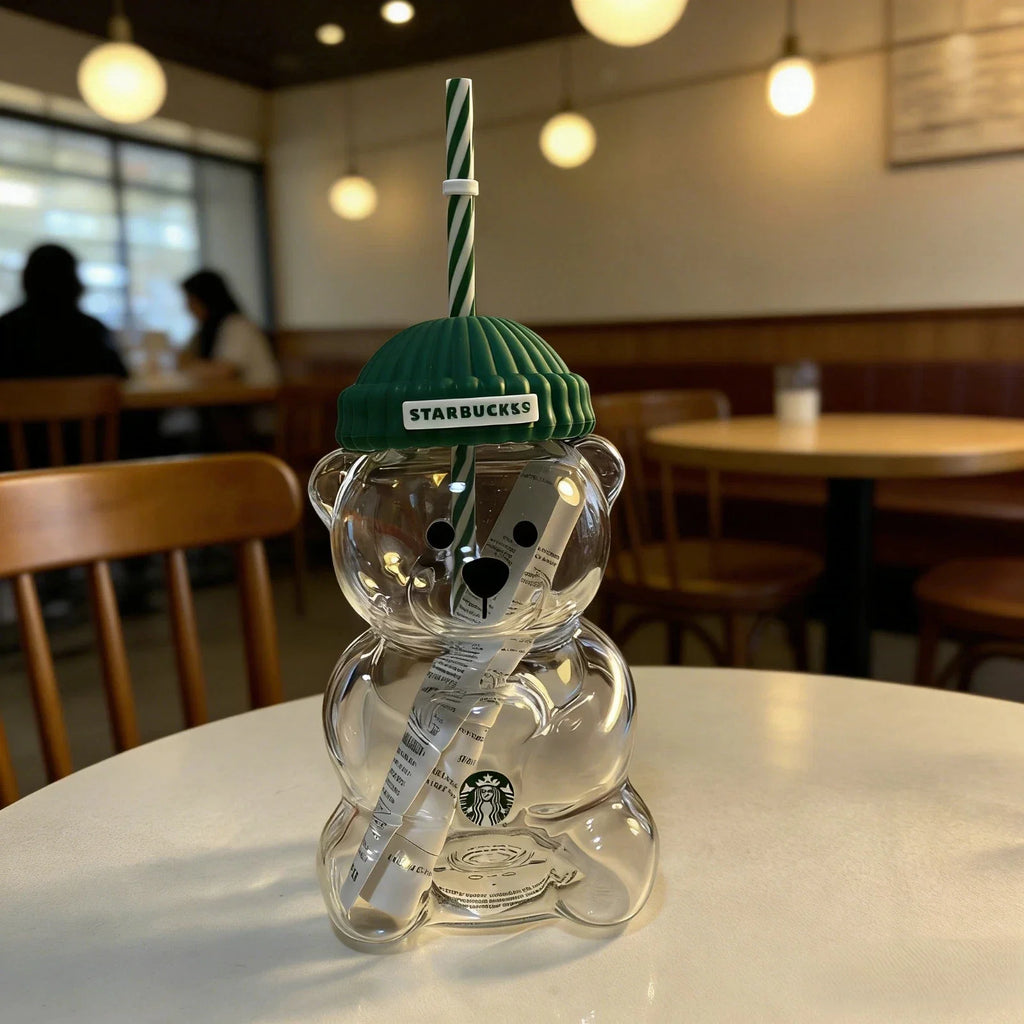 Starbucks Bearista Limited Edition Bear Glass Cold Cup
