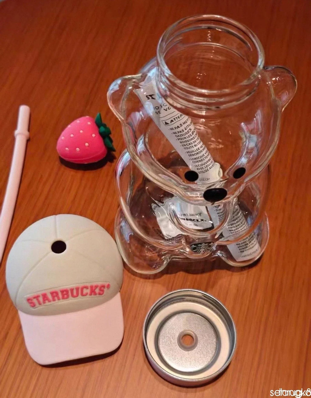 2026 Starbucks Bearista Bear Cup Tumblers Strawberry Topper Baseball Cap
