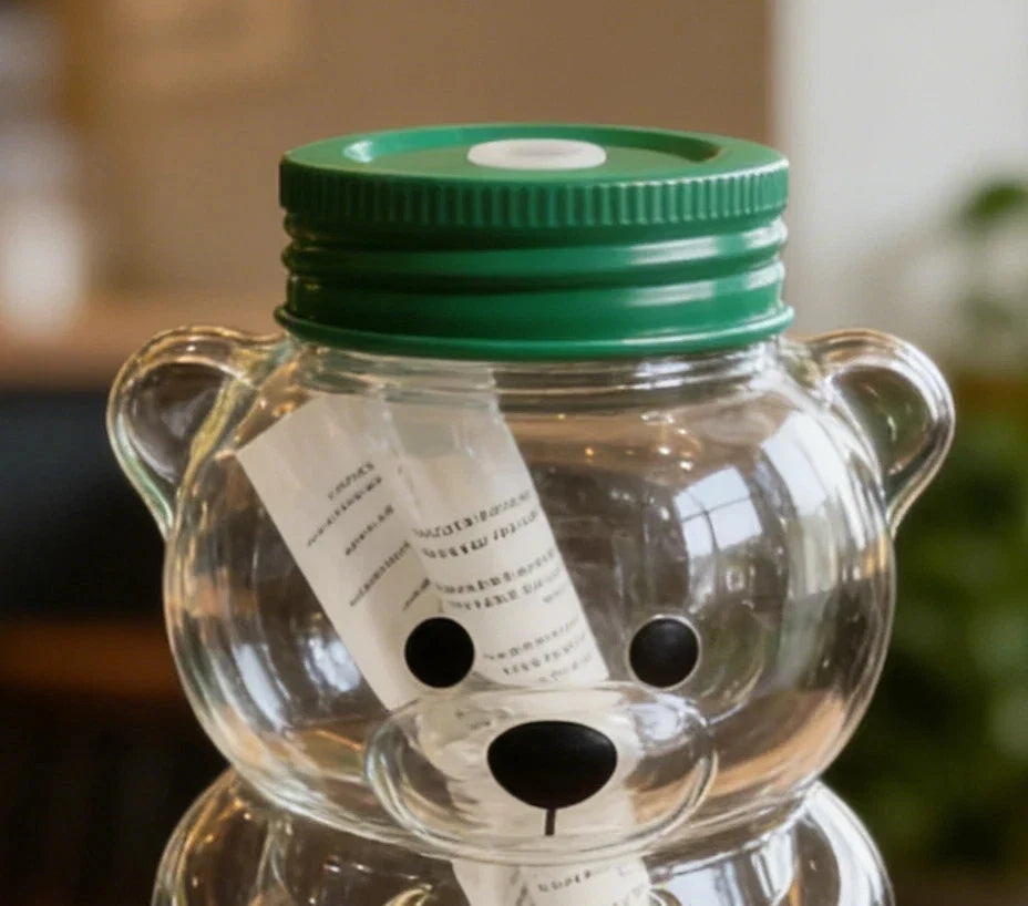 Starbucks Bearista Limited Edition Bear Glass Cold Cup